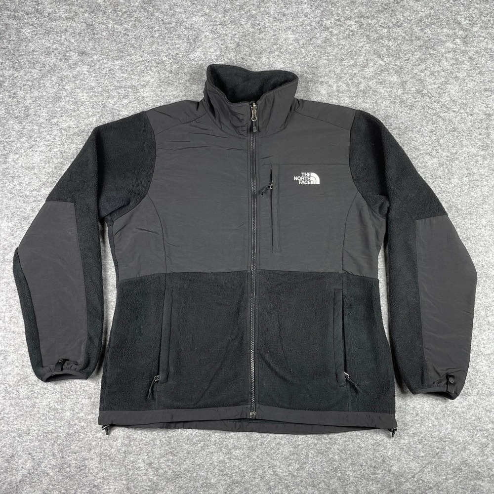 The North Face Fleece Jacket Womens L Black Denali Polartec Full Zip Outdoor